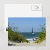Morris Island Vuurtoren Wandelpad Briefkaart (Voorkant / Achterkant)