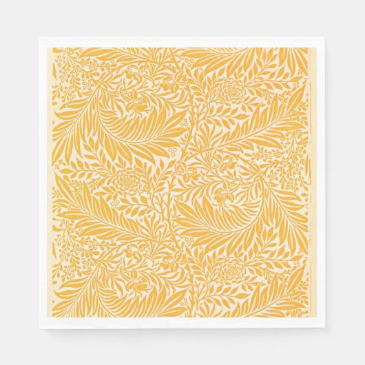Morris - Larkspur, goudgeel Servet (Voorkant)