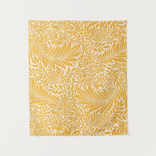 Morris - Larkspur, goudgeel Wandkleed (Voorkant)