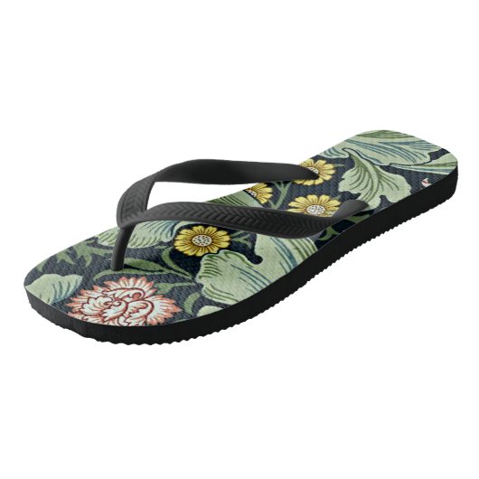 Morris - Leicester,  bloempatroon Teenslippers (Schuin)