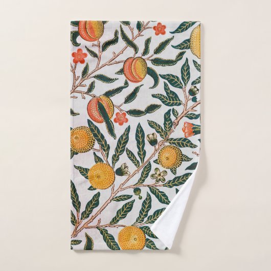 Morris Light Achtergrond Antiek Pomegrana Pattern Bad Handdoek (Handdoek)