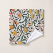 Morris Light Achtergrond Antiek Pomegrana Pattern Bad Handdoek (Wasdoekje)