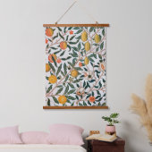 Morris Light Achtergrond Antiek Pomegrana Pattern Hangend Wandkleed (Slaapkamer)