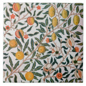 Morris Light Achtergrond Antiek Pomegrana Pattern Tegeltje (Voorkant)