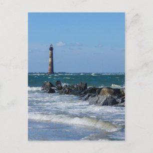 Morris Lighthouse Folly Beach Briefkaart