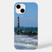 Morris Lighthouse Folly Beach iPhone Case (Achterkant)