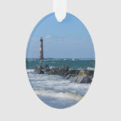 Morris Lighthouse Folly Beach Ornament (voorkant)