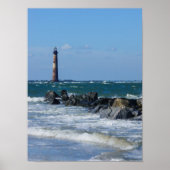 Morris Lighthouse Folly Beach Poster (Voorkant)