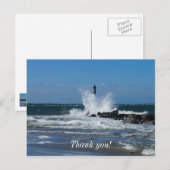 Morris Lighthouse Splash Briefkaart (Voorkant / Achterkant)