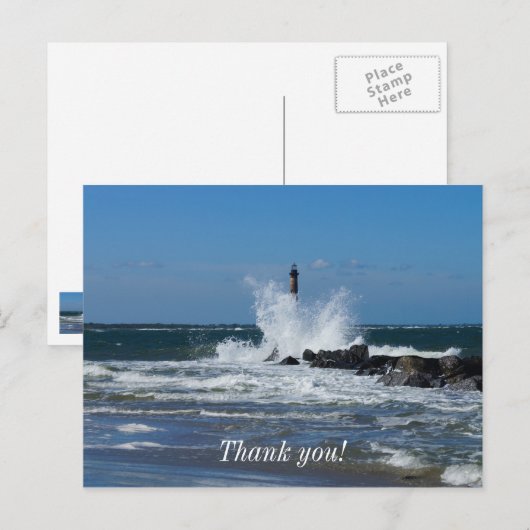 Morris Lighthouse Splash Briefkaart (Voorkant / Achterkant)