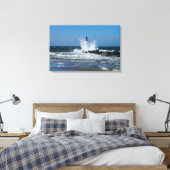 Morris Lighthouse Splash Canvas Afdruk (Insitu (Slaapkamer))