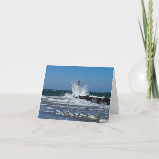 Morris Lighthouse Splash denkt aan jou Kaart (Voorkant)