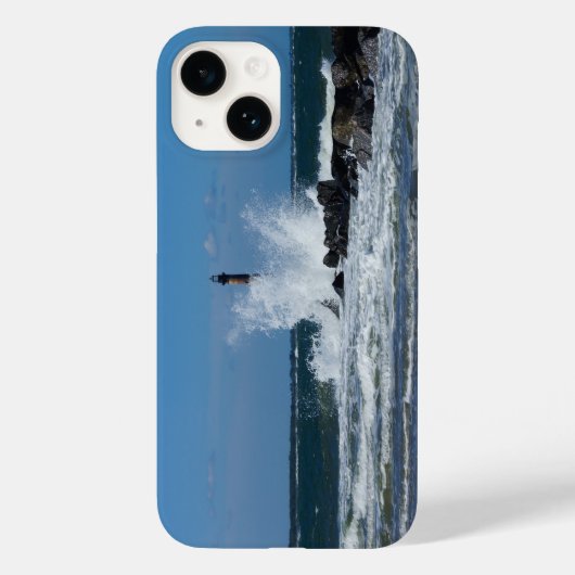 Morris Lighthouse Splash iPhone Case (Achterkant)