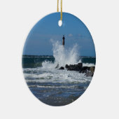 Morris Lighthouse Splash Keramisch Ornament (Rechts)