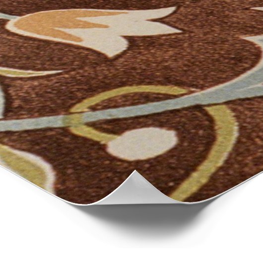 Morris Little Flower Art Nouveau Detail Poster (Hoek)