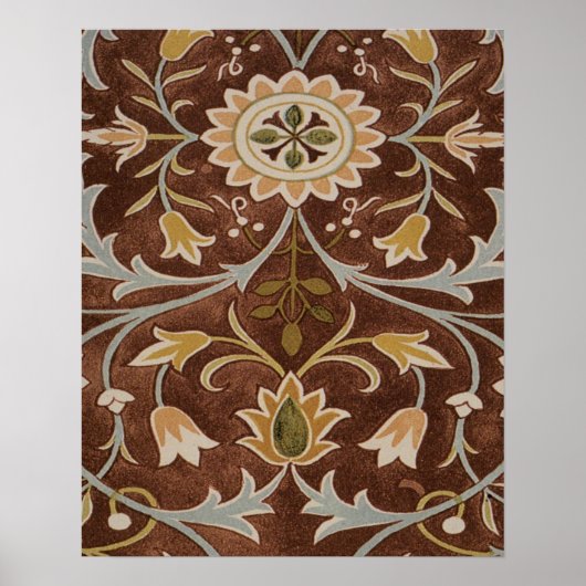 Morris Little Flower Art Nouveau Detail Poster (Voorkant)