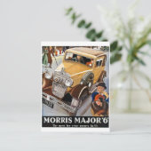 Morris Major 6 -  British Auto Advert Briefkaart (Staand voorkant)