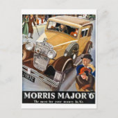 Morris Major 6 - British Auto Advert Briefkaart (Voorkant)
