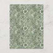 Morris Marigold Vintage 1875 Groene Bloembloem Briefkaart (Voorkant)