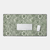 Morris Marigold Vintage 1875 Groene Bloembloem Bureaumat (Keyboard & Muis)