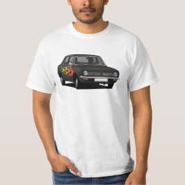 Morris Marina Super - zwart met vlammen T-shirt