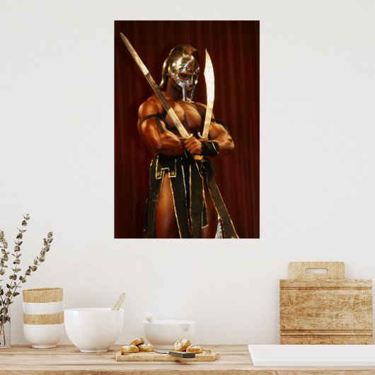 Morris Mendez als Gladiator Poster (Keuken)