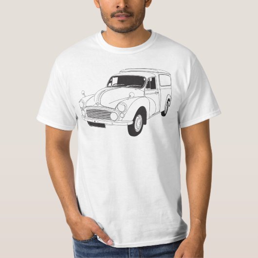Morris Minor 1000 6WT Van T-shirt (Voorkant)