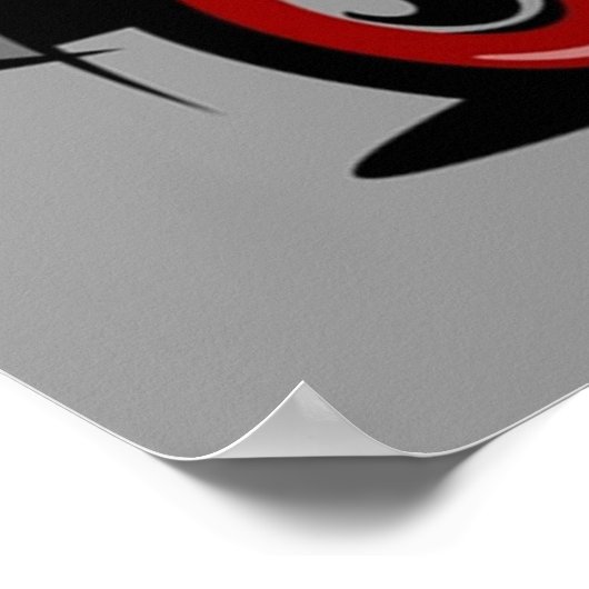 Morris Minor 1000 pickup grijs Poster (Hoek)