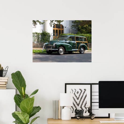 Morris Minor 1000 Traveler Poster (Thuiskantoor)