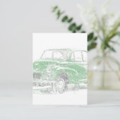 Morris Minor (Biro) Briefkaart (Staand voorkant)