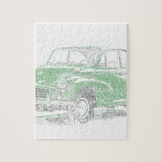 Morris Minor (Biro) Legpuzzel (Verticaal)