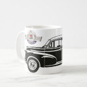 Morris Minor Car  Wandeleend Koffiemok (Voorkant links)