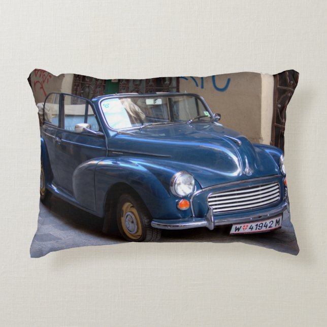Morris Minor Convertible Tourer Decoratief Kussen (Voorkant)