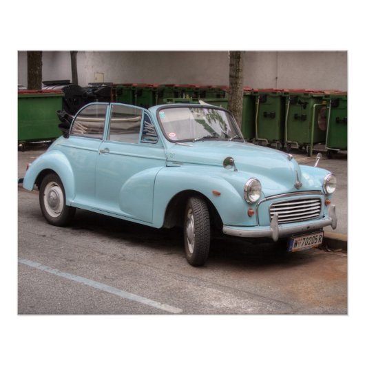 Morris Minor Convertible Tourer Poster (Voorkant)