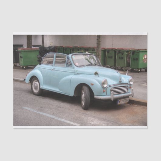 Morris Minor Convertible Tourer Tissuepapier (Voorkant)