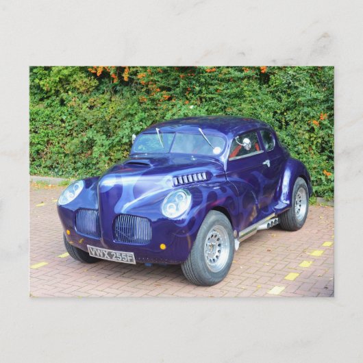 Morris Minor Hot Rod Briefkaart (Voorkant)