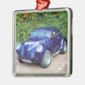 Morris Minor Hot Rod Metalen Ornament (Links)
