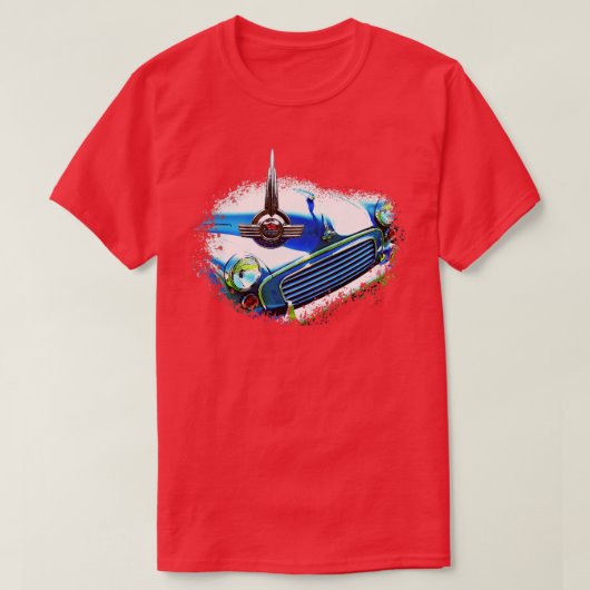 Morris Minor jaren 60 Britse klassieke elementen m T-shirt (Design voorkant)