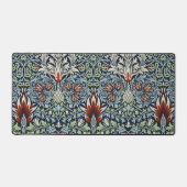 Morris Navy Blue Slangenhoofd Bloem Behang Bureaumat (Voorkant)