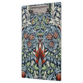 Morris Navy Blue Slangenhoofd Bloem Behang Klembord (Links)