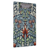 Morris Navy Blue Slangenhoofd Bloem Behang Klembord (Rechts)
