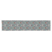 Morris Navy Blue Slangenhoofd Bloem Behang Korte Tafelloper (Horizontaal)