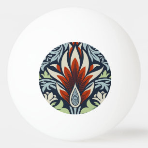 Morris Navy Blue Slangenhoofd Bloem Behang Pingpongbal