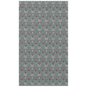 Morris Navy Blue Slangenhoofd Bloem Behang Tafelkleed (Voorkant)
