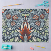 Morris Navy Blue Slangenhoofd Bloem Behang Tissuepapier (Craft)