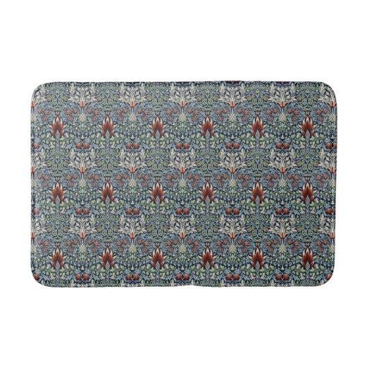 Morris Navy Blue Slangenhoofd Bloemmotief Behang Badmat (Voorkant)