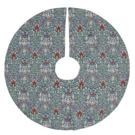 Morris Navy Blue Slangenhoofd Bloemmotief Behang Kerstboom Rok