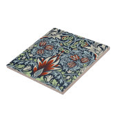 Morris Navy Blue Slangenhoofd Bloemmotief Behang Tegeltje (Zijkant)