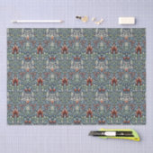 Morris Navy Blue Slangenkop Bloem Behang Tissuepapier (Craft)