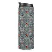 Morris Navy Blue Slangenkop Bloembehang Thermosbeker (Geroteerd rechts)